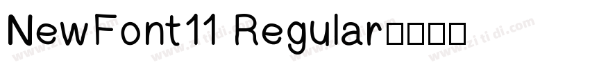 NewFont11 Regular字体转换